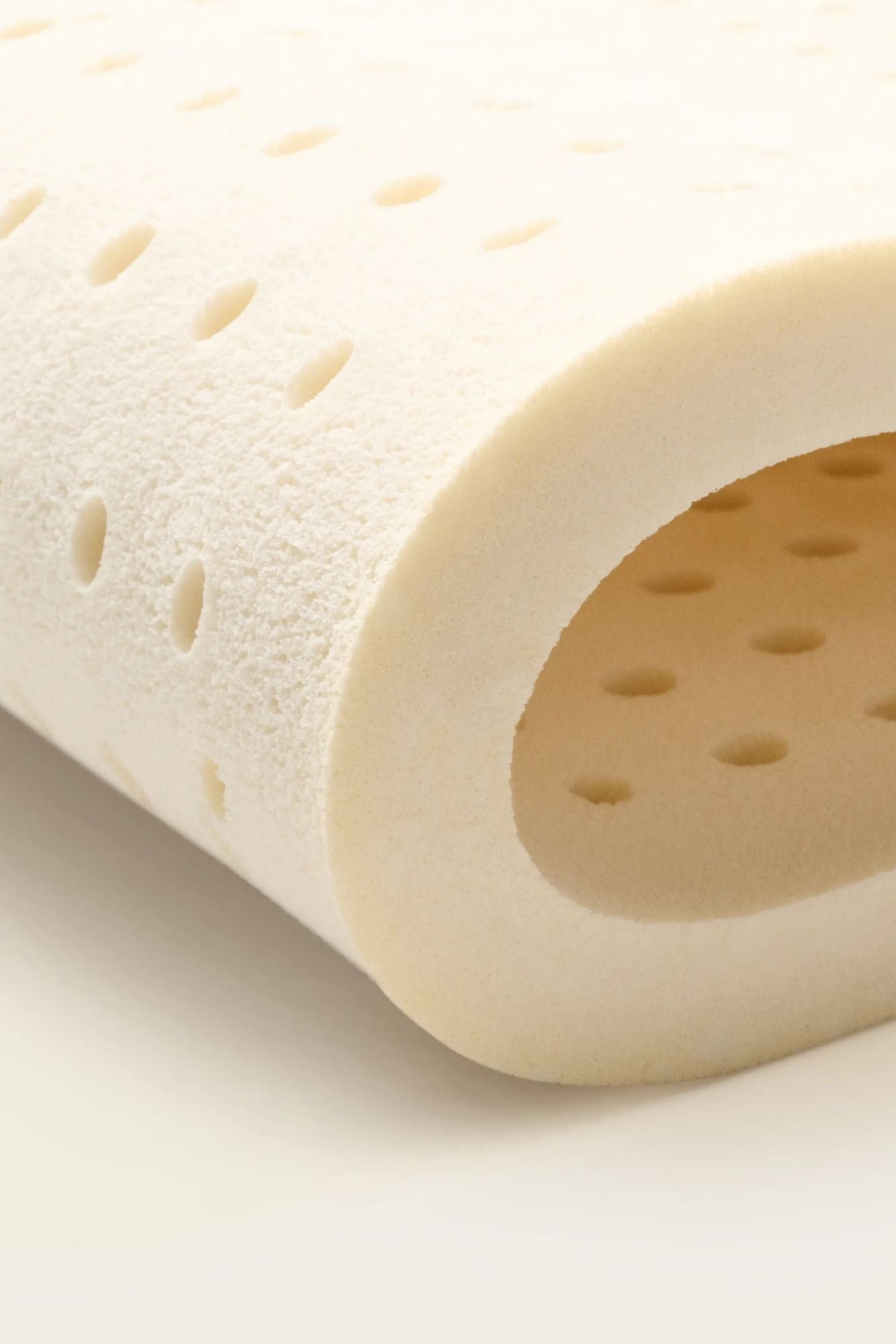 Soft, organic Blissfoam™ foam sheet folded over from a Shakti Premium Acupressure Mat on a white background.